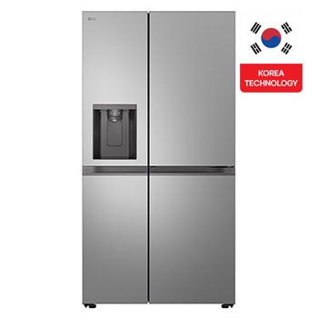 Front view of LG Refrigerator, 638 Liter, Smart Inverter GC-J257BLJW